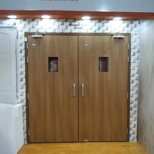 Fire rated acoustic door designed for sound insulation and fire protection in interior spaces