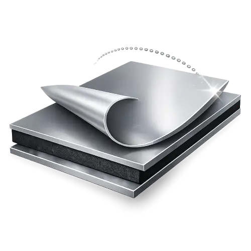 Flexible ACP cladding facade system allowing creative architectural design possibilities