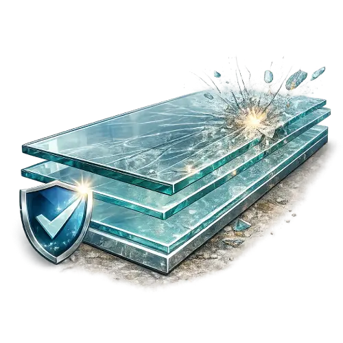 High-strength toughened glass panels used in sliding glass doors