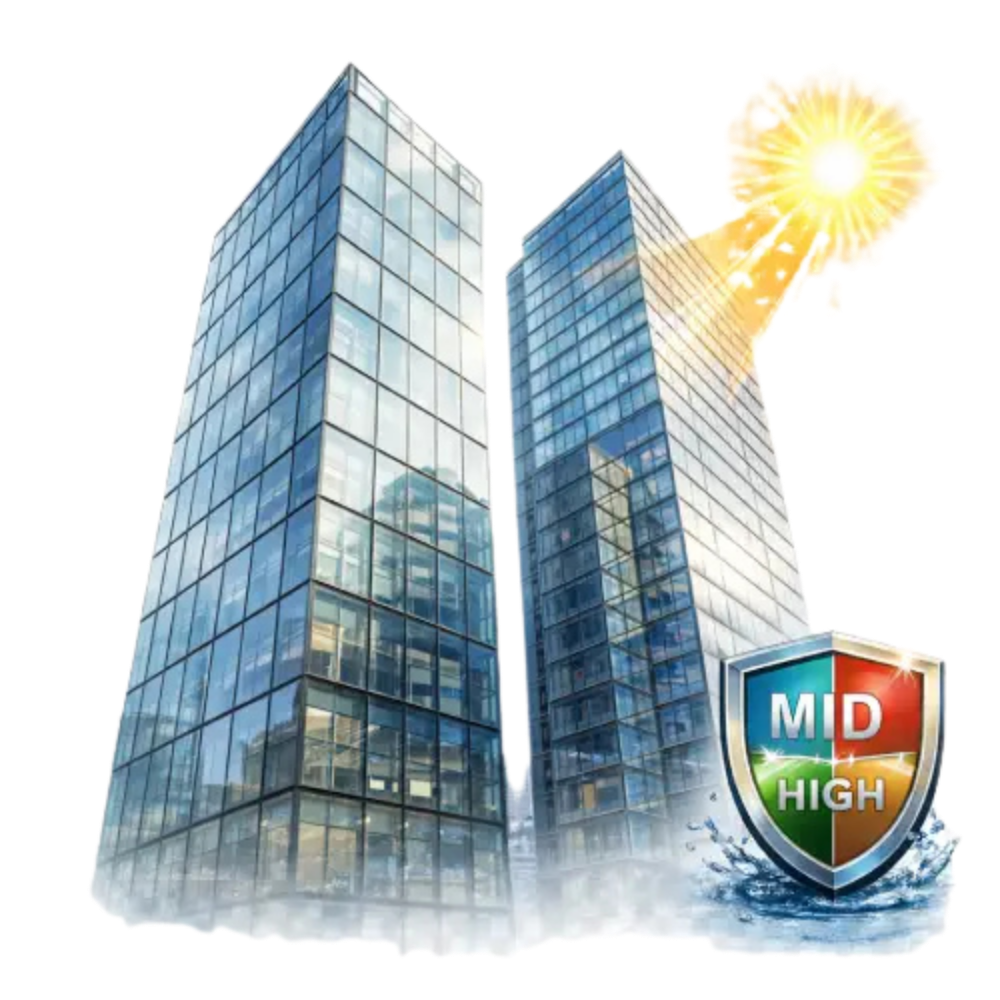 Semi-unitized curtain wall facade system suitable for mid-rise and high-rise buildings