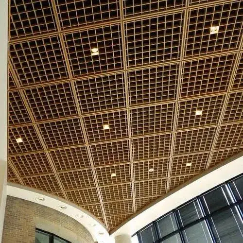 Cell ceiling system with open grid design for contemporary architectural spaces