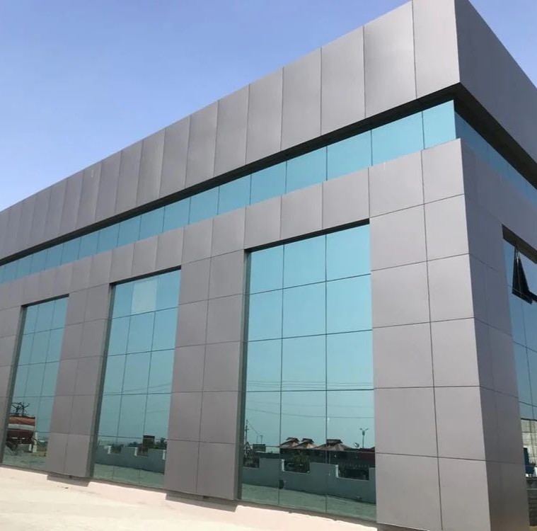 Aluminium Composite Panel (ACP) cladding system used for modern building exterior facade design