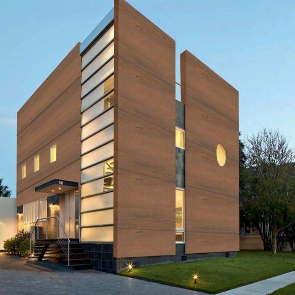 High Pressure Laminate (HPL) cladding system for durable and modern exterior building facade