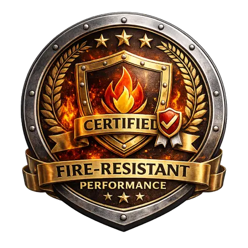 Certified fire rated acoustic door for fire resistance