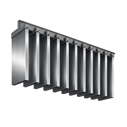 Durable aluminium Multi-B baffle ceiling panels system