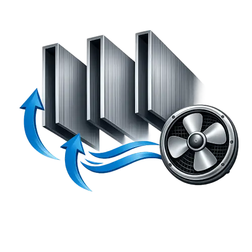 Baffle ceiling system with excellent airflow and ventilation