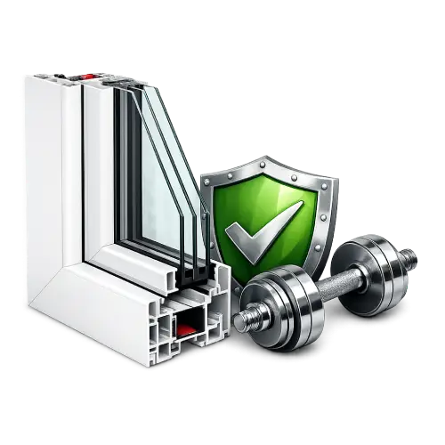 High durability UPVC casement window frame material