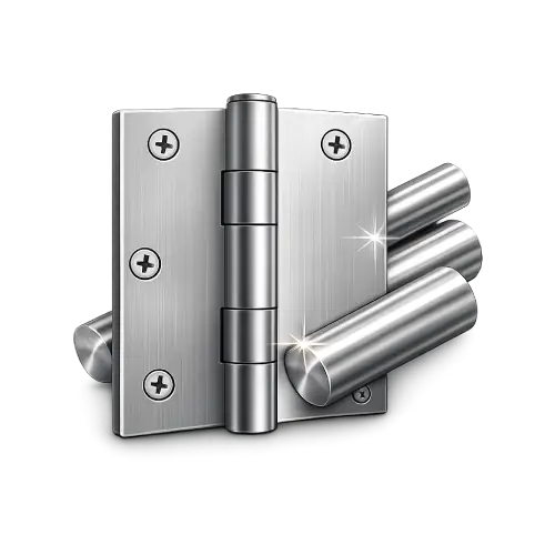 High-strength grade 316 stainless steel door hinge for maximum structural support.