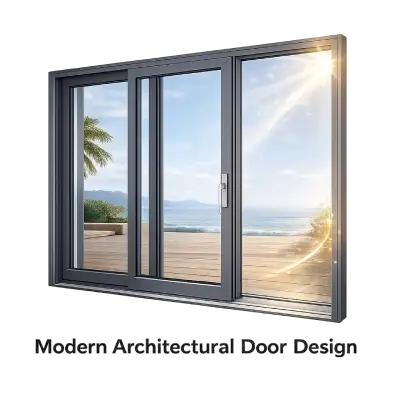 Modern UPVC door design for residential and commercial use