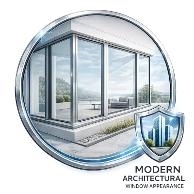 Modern UPVC sliding window design for buildings