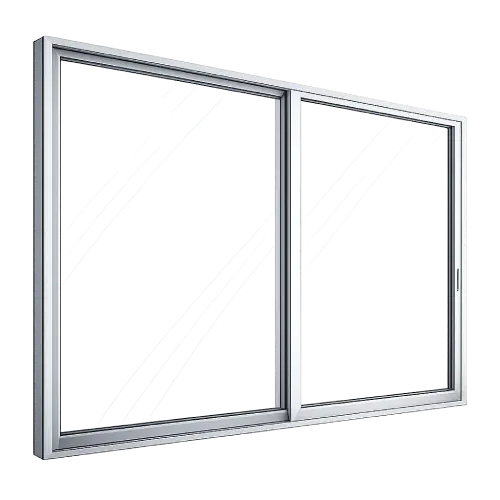 Contemporary non-opening aluminum window for a seamless building facade and modern storefront design.