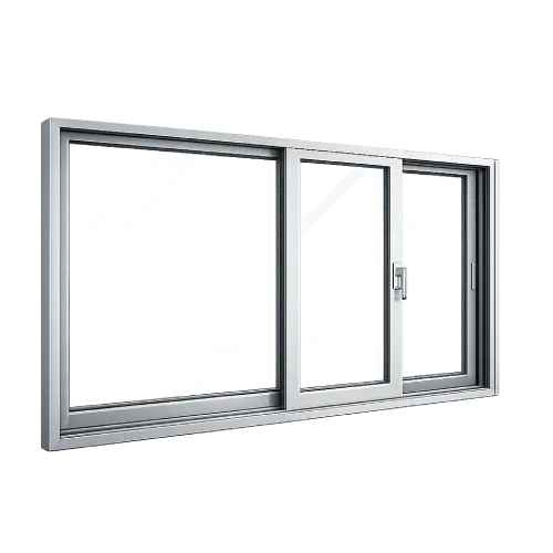 Modern slim-profile aluminum sliding window frame for unobstructed panoramic views.