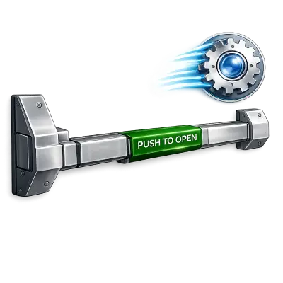 Precision-engineered door latch for smooth and silent opening in high-traffic corridors.