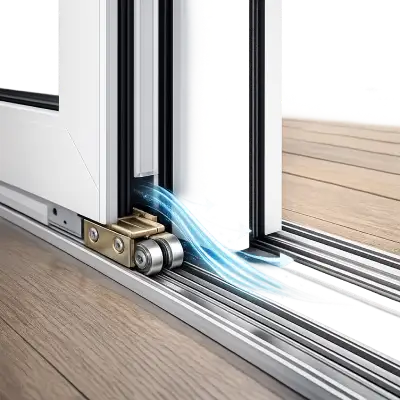 UPVC lift and slide door with smooth sliding mechanism