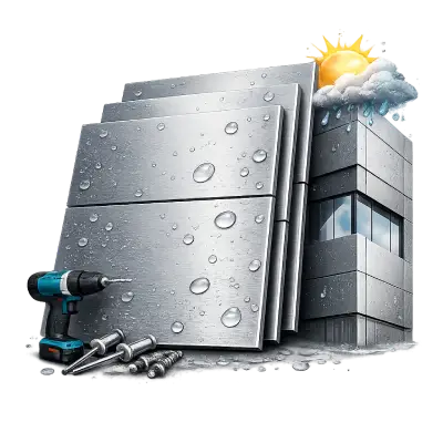 Weather-resistant metal cladding system for exterior walls