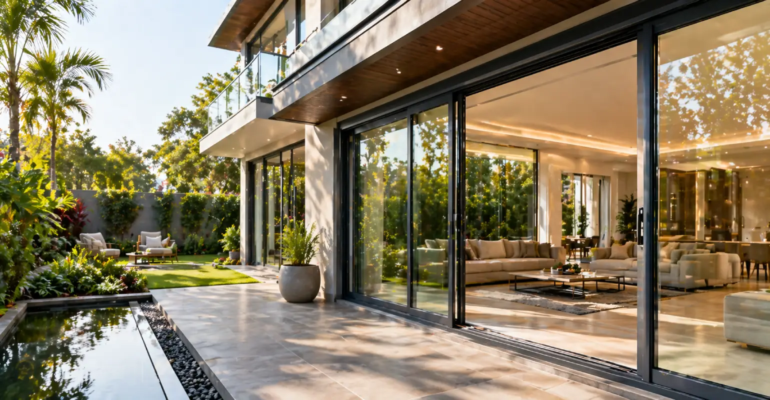 uPVC windows and doors India modern luxury home design