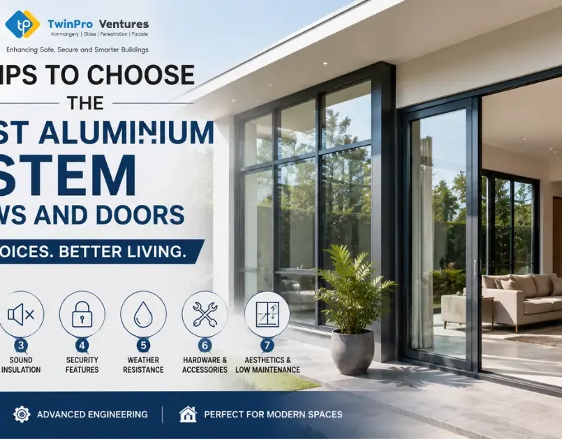 7 Tips to Choose the Best Aluminium System Windows and Doors for improved energy efficiency, security, and modern aesthetics.