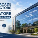 Glass Facade Contractors in Coimbatore for modern buildings featuring high-performance glass facade solutions and contemporary commercial architecture.