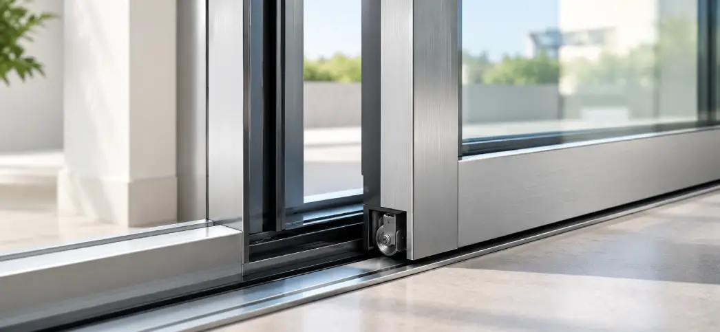 Aluminium sliding door price depends on frame profile and joint quality